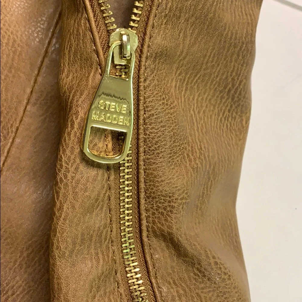 Steve Madden Stylish Tan Studded Women's Tote Bag
